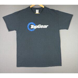 Vintage Y2K Top Gear Car TV Show Promo Racing Series Black Large Tee Rare